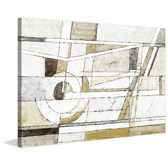 Marmont Hill Mh-Nnzupt-24-C-30 20" X 30" "Pieces" Giclee Art Print On Stretched Canvas