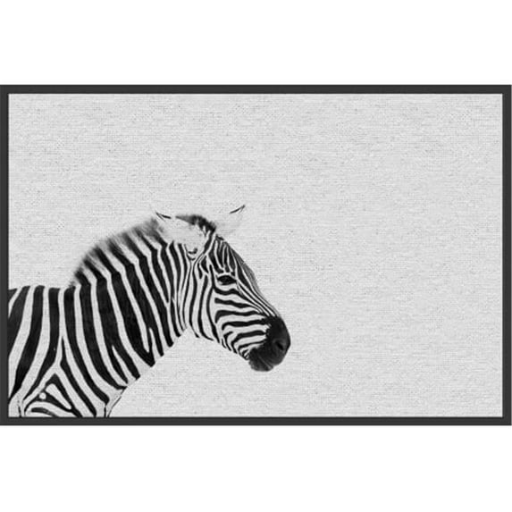 Marmont Hill Mh-Pekabo-78102-Bffdl-18 12" X 18" "Black And White Stripes" Framed Giclee