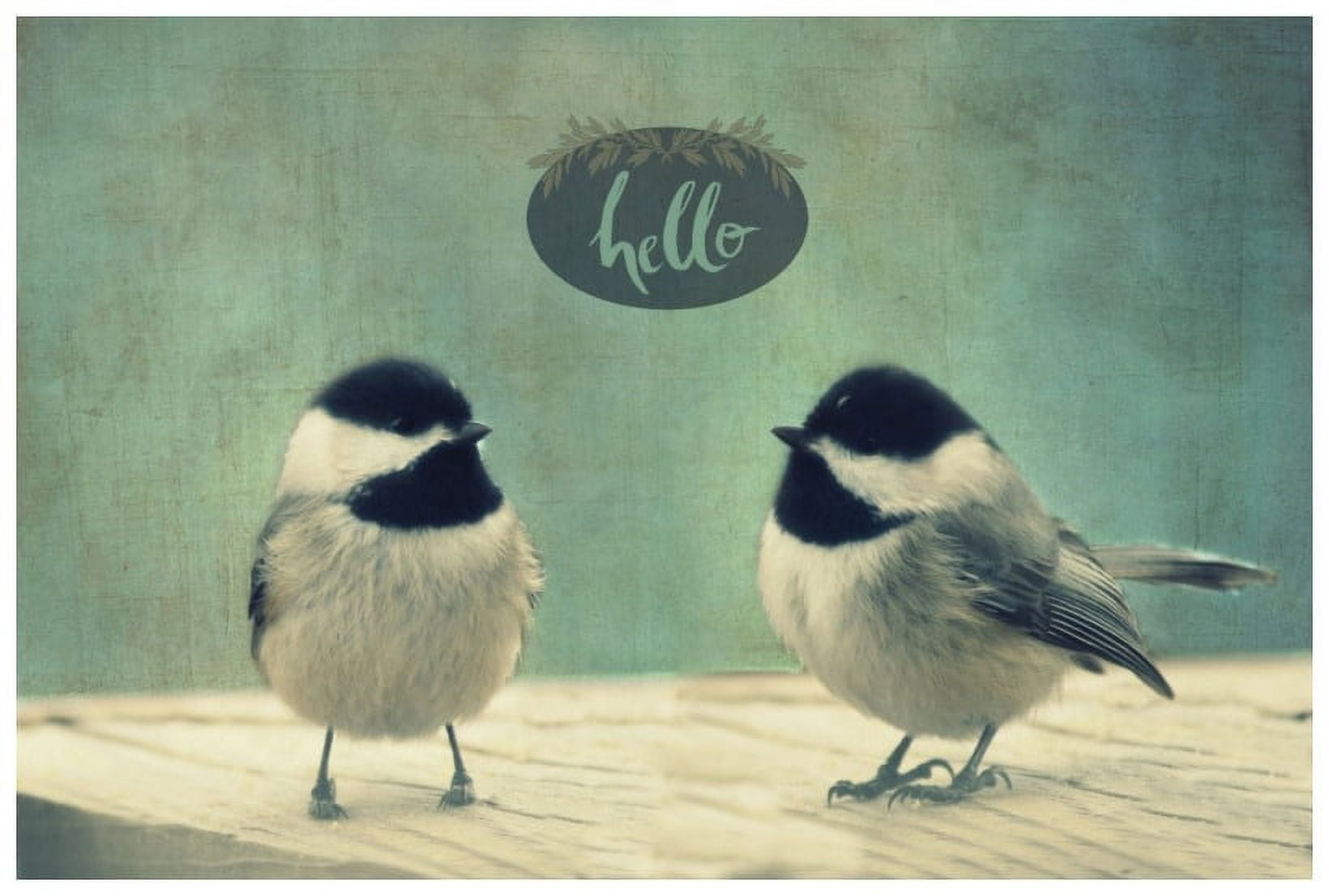 Marmont Hill "Hello Birds 2" by Robert Dickinson Painting Print on Canvas