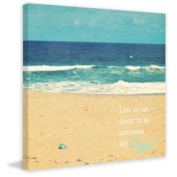 Marmont Hill Mh-Robdic-153-C-48 48" X 48" "Life Is Too Short" Giclee Art Print On