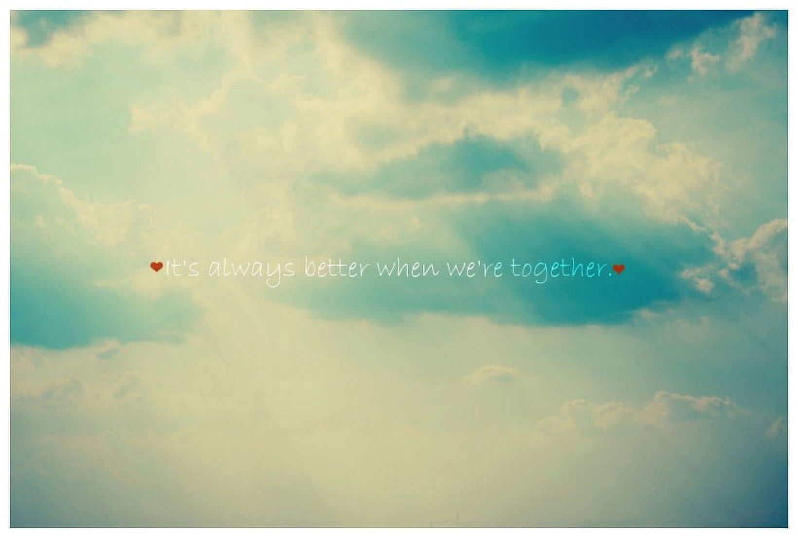 "When We're Together" Painting Print on Canvas