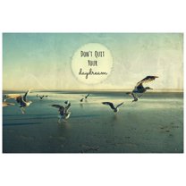 Marmont Hill Mh-Robdic-45-C-36 24" X 36" "Don’T Quit Text" Giclee Art Print On Stretched