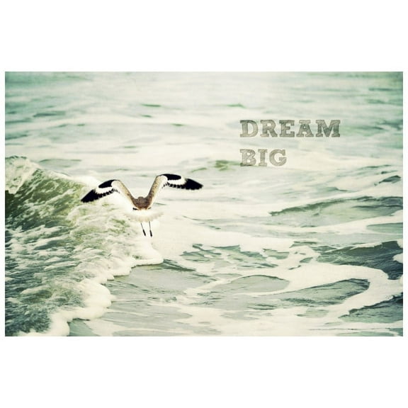 Marmont Hill Mh-Robdic-48-C-45 30" X 45" "Dream Big 2" Giclee Art Print On Stretched