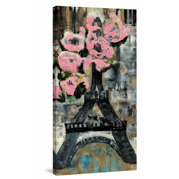 MARMONT HILL  - Handmade Paris Glam Printing Print on Wrapped Canvas 12x24