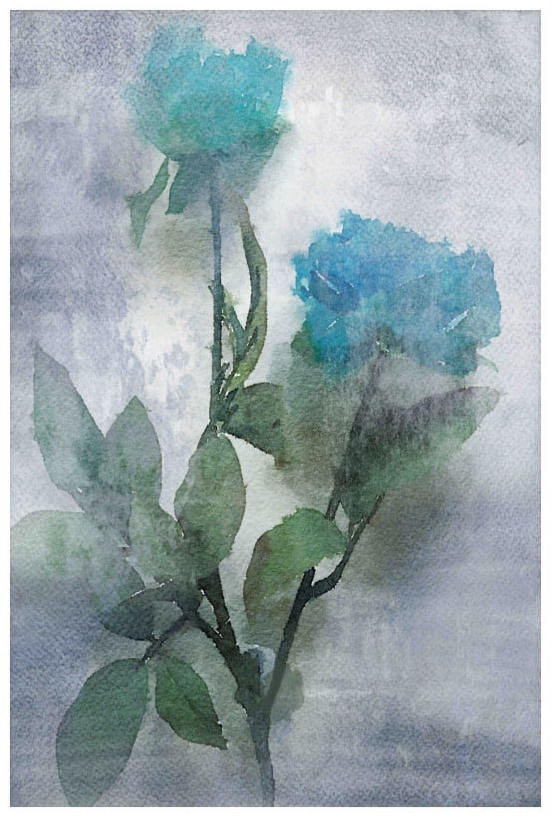 Marmont Hill - "Midnight Blue 2" by Irena Orlov Painting Print on Wrapped Canvas