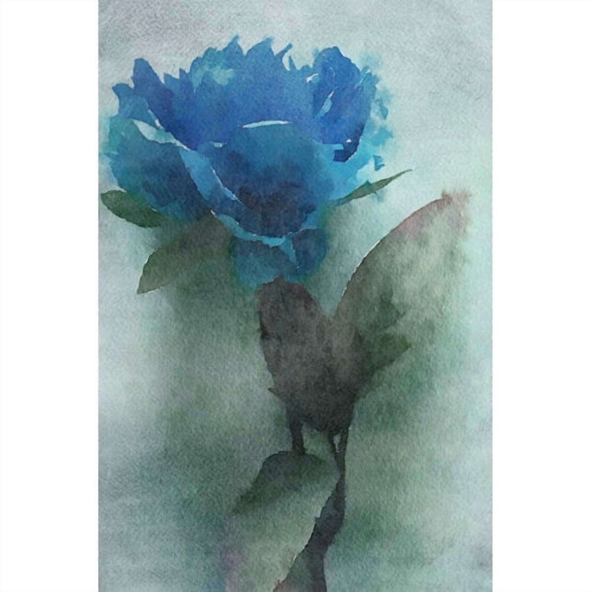 Marmont Hill - "Midnight Blue" by Irena Orlov Painting Print on Wrapped Canvas