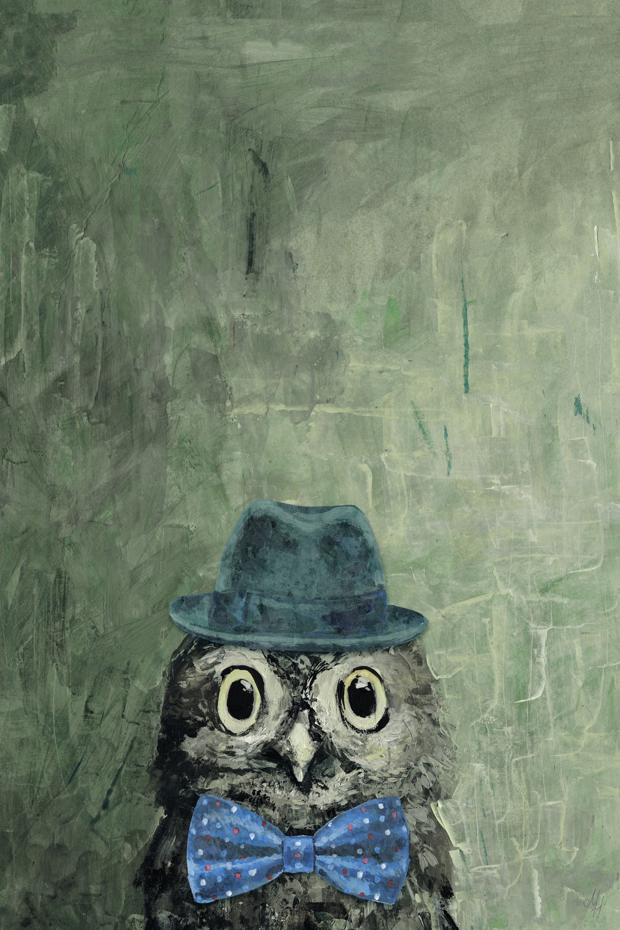 Marmont Hill Mister Owly Canvas Wall Art