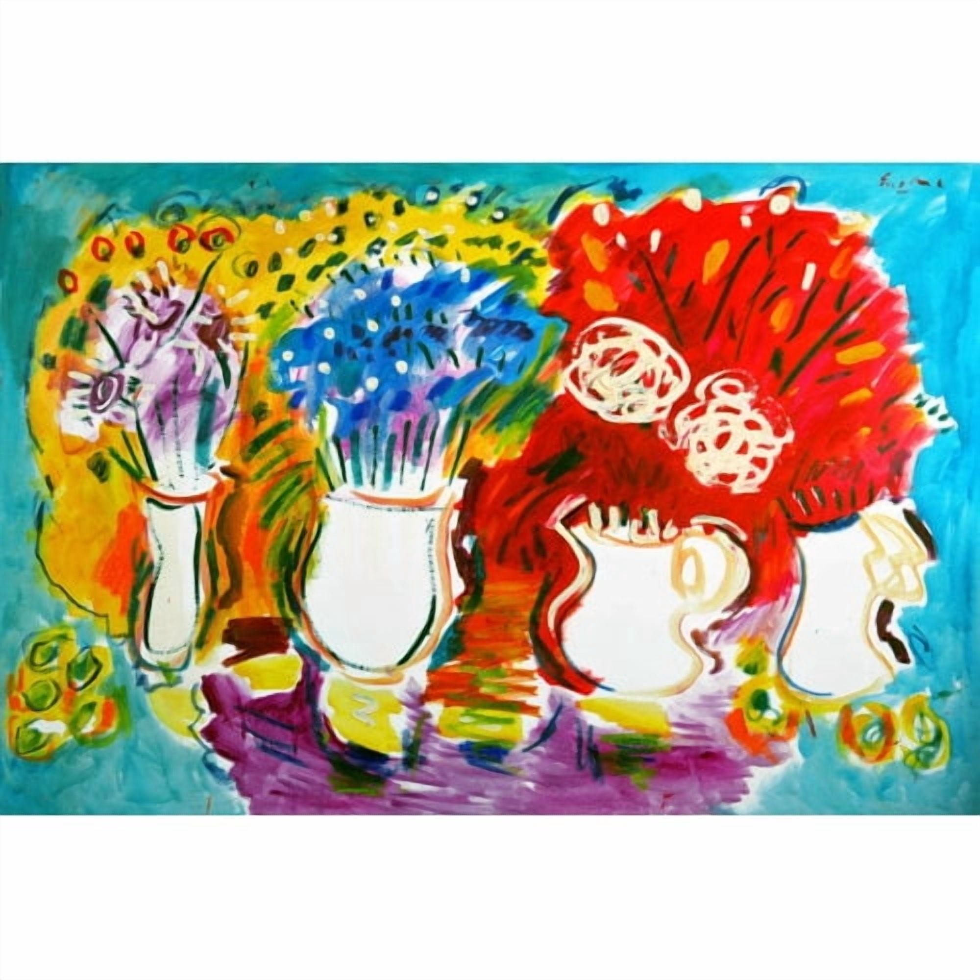 Marmont Hill "Mixed Bouquets" by Wayne Ensrud Painting Print on Canvas