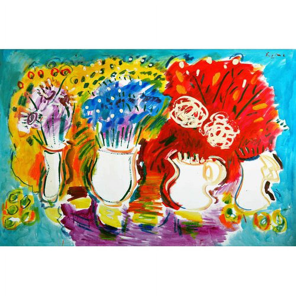 Marmont Hill "Mixed Bouquets" by Wayne Ensrud Painting Print on Canvas