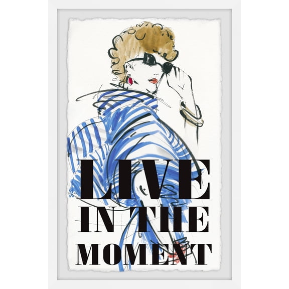 Marmont Hill Moment Framed Wall Art, 24.00" x 1.50"