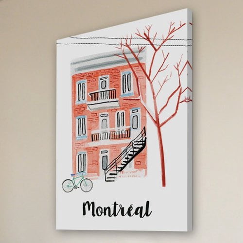 Marmont Hill "Montreal Apartment" by Molly Rosner Painting Print on Wrapped Canvas