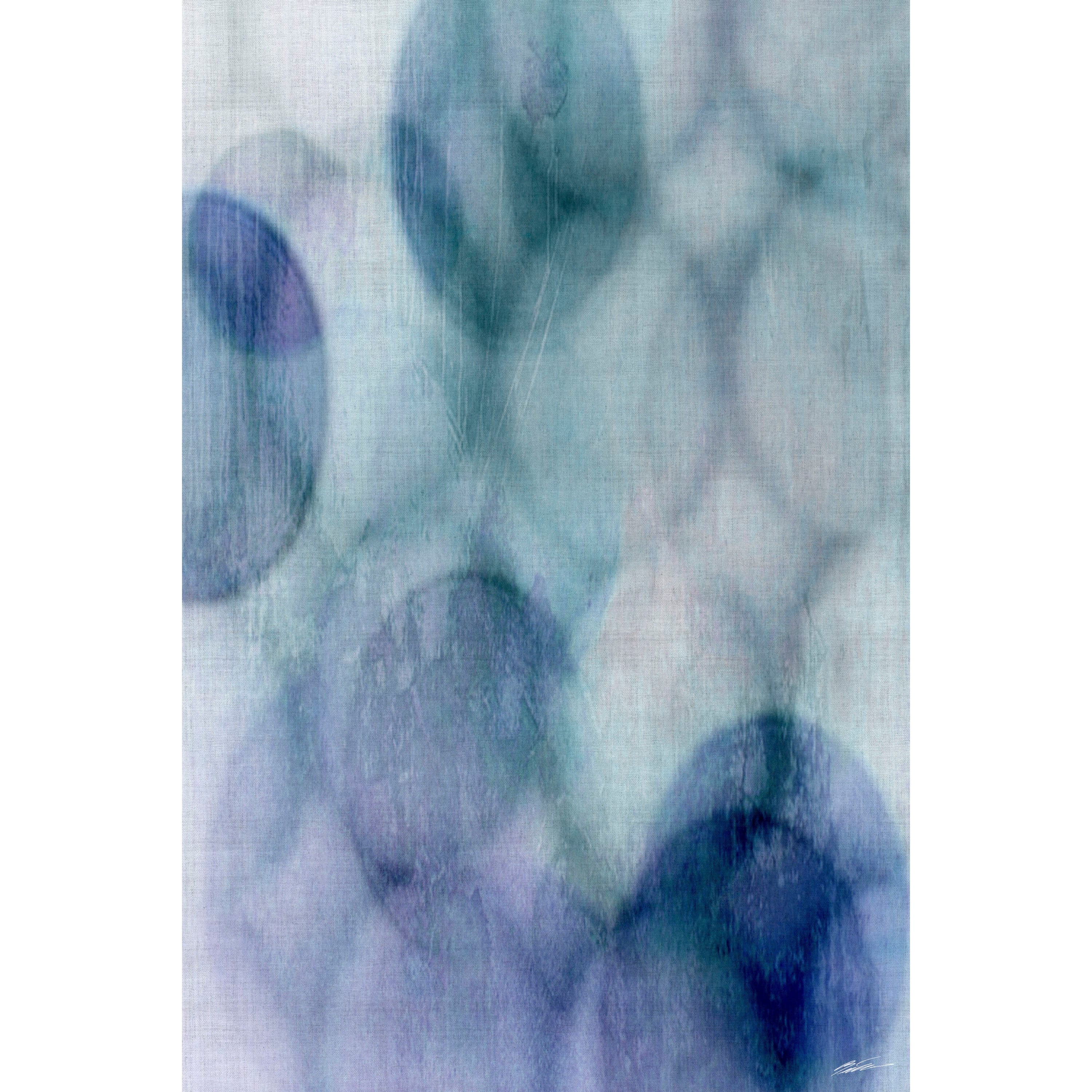 Marmont Hill "Moody Blue I" Painting Print on Wrapped Canvas