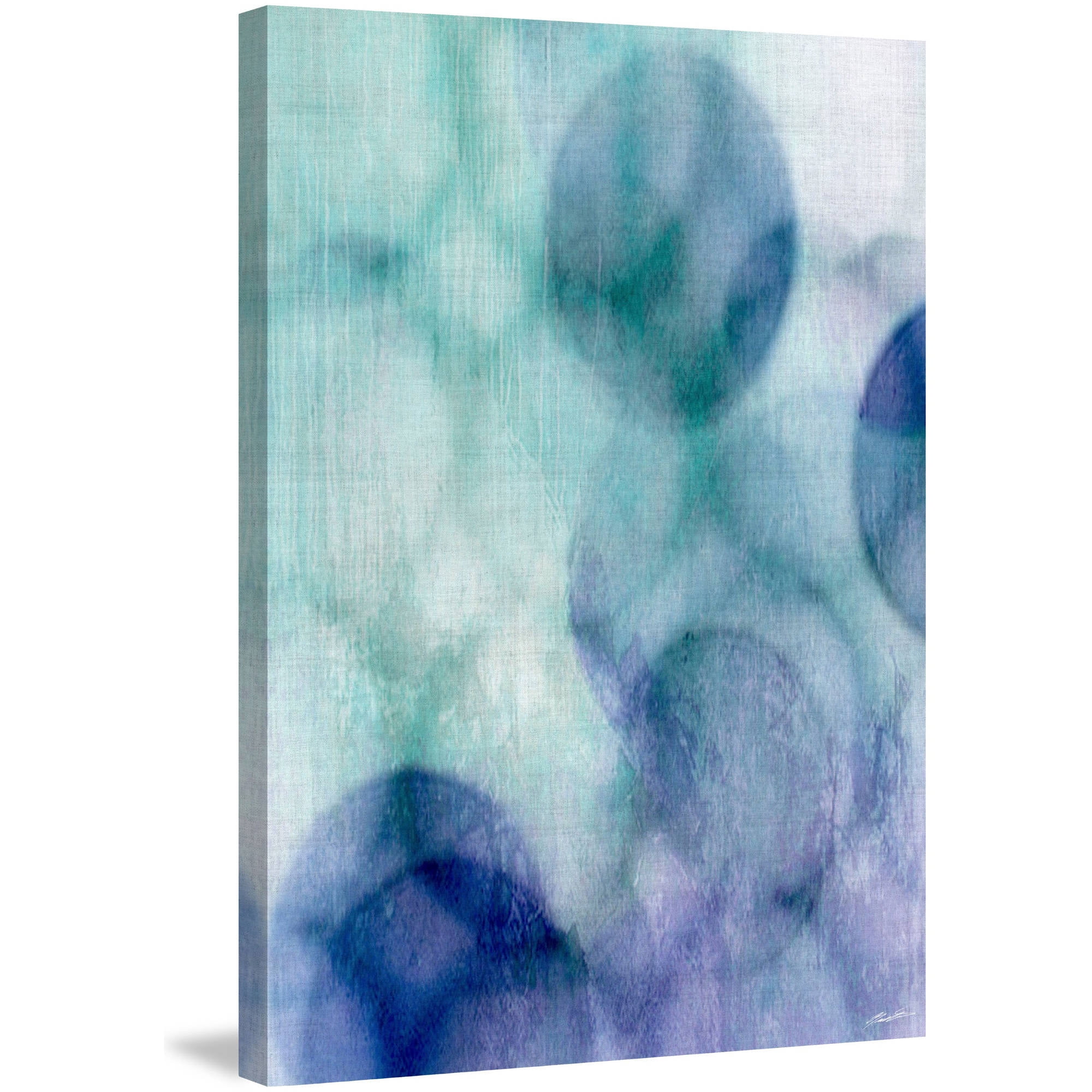 Marmont Hill "Moody Blue II" Painting Print on Wrapped Canvas