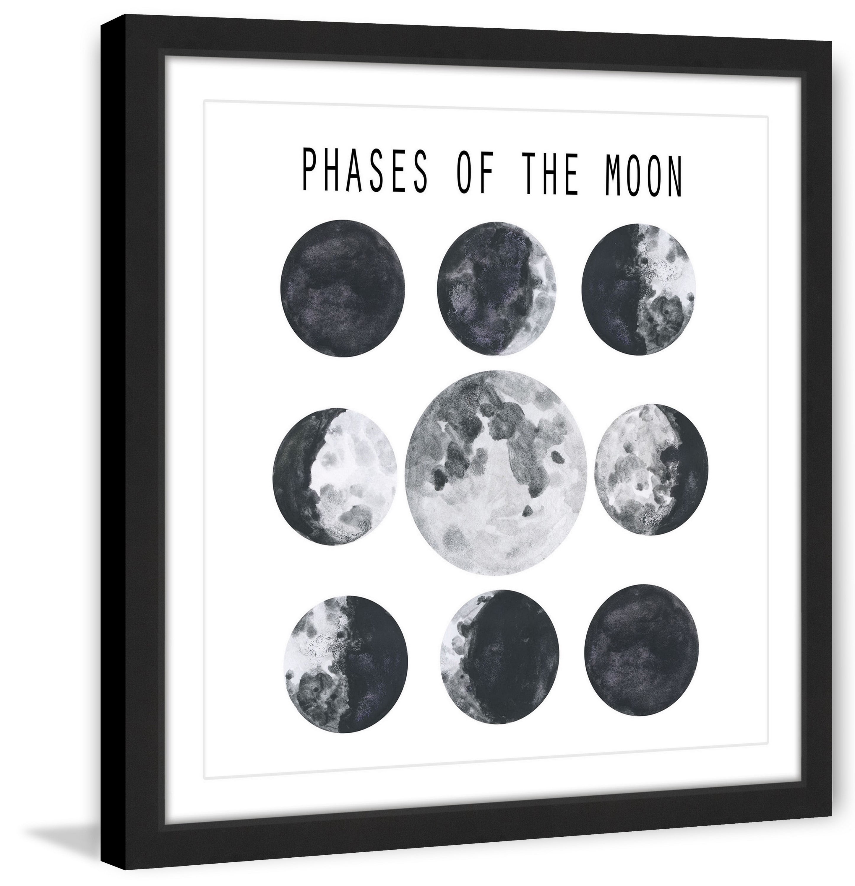 "Moon Phases" Framed Painting Print