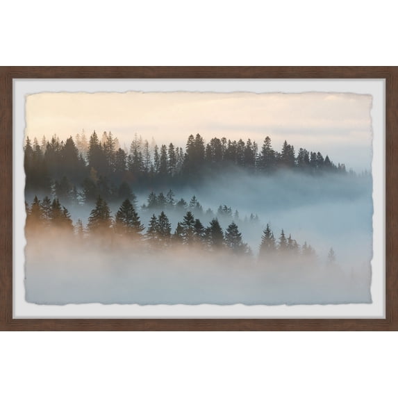 Marmont Hill Morning at the Forest Framed Wall Art, 1.50" x 24.00"