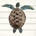 thumbnail image 1 of Marmont Hill "Mosaic Turtle I" Painting Print on White Wood, 1 of 7