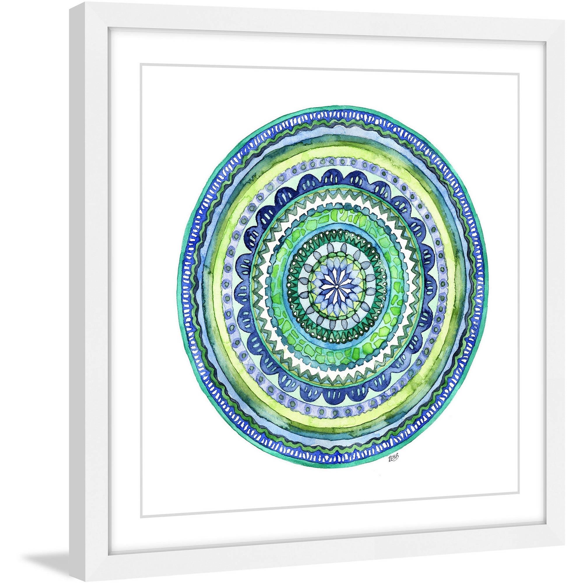 Rachel Byler Abstract Mosaic Canvas Print in Vivid Tones