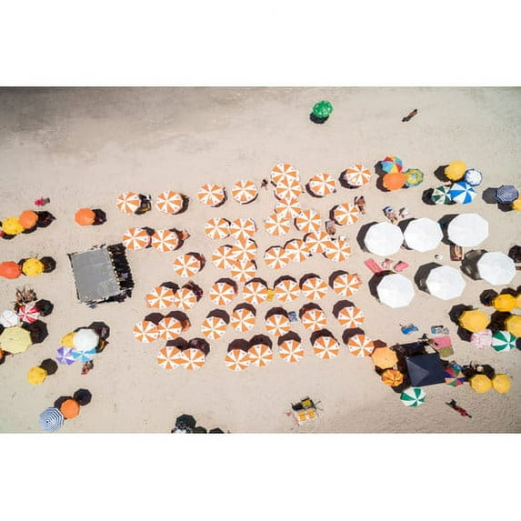 Marmont Hill "Multicolored Umbrellas" Painting Print on Wrapped Canvas