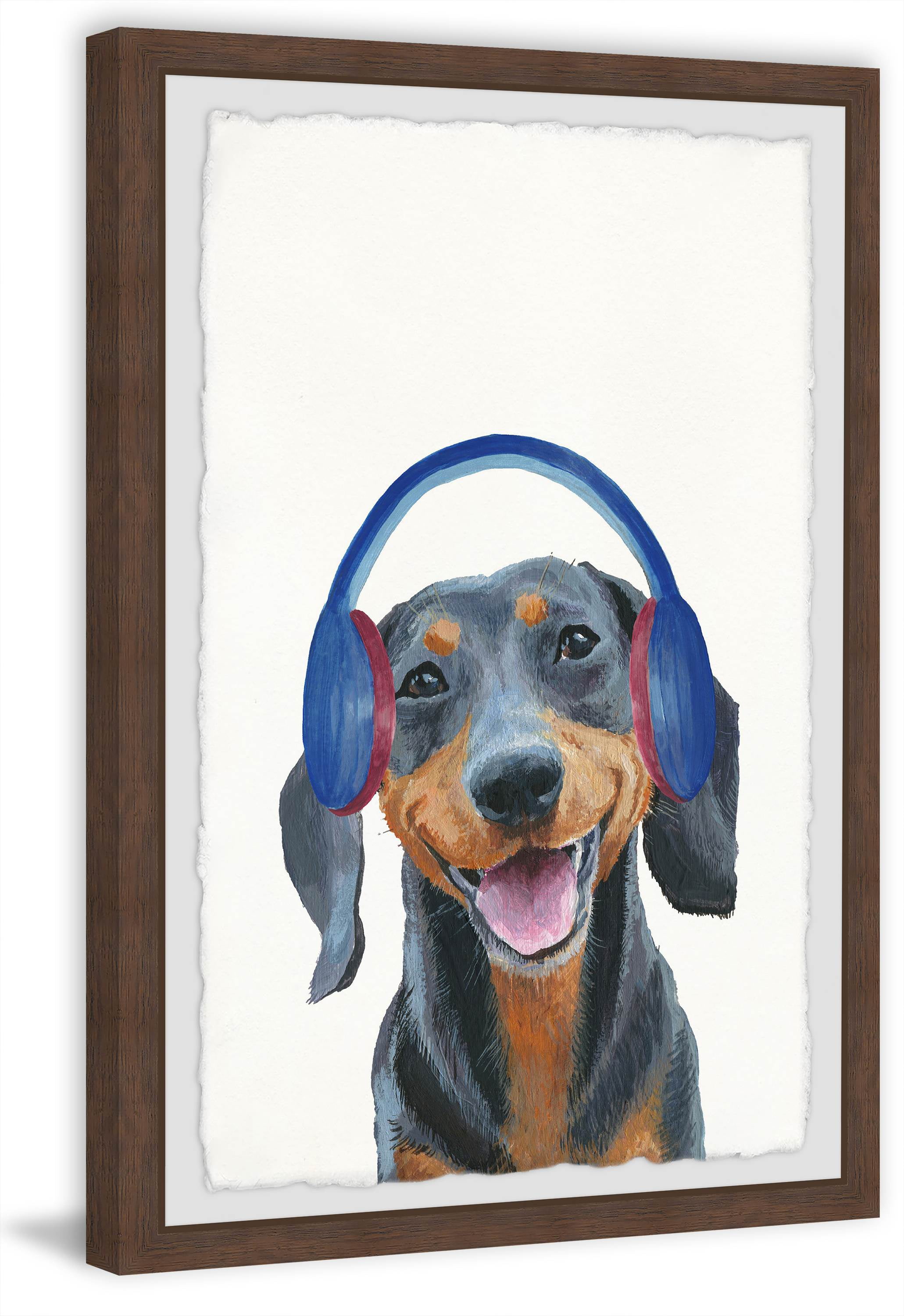 Marmont Hill "Music Lover" Framed Painting Art Print, 20.00" x 1.50"