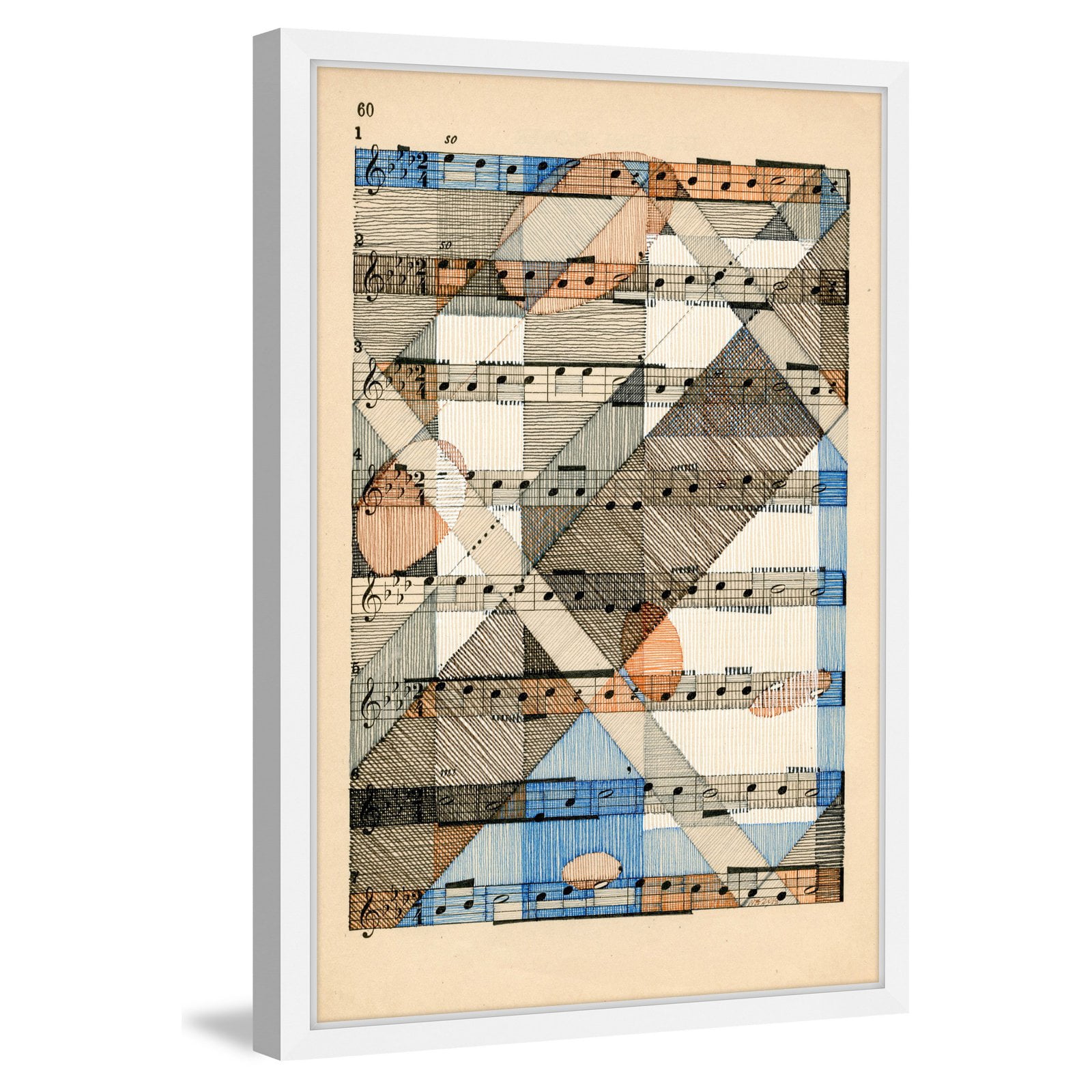 Marmont Hill "Music in Motion" by Nikki Galapon Framed Painting Print