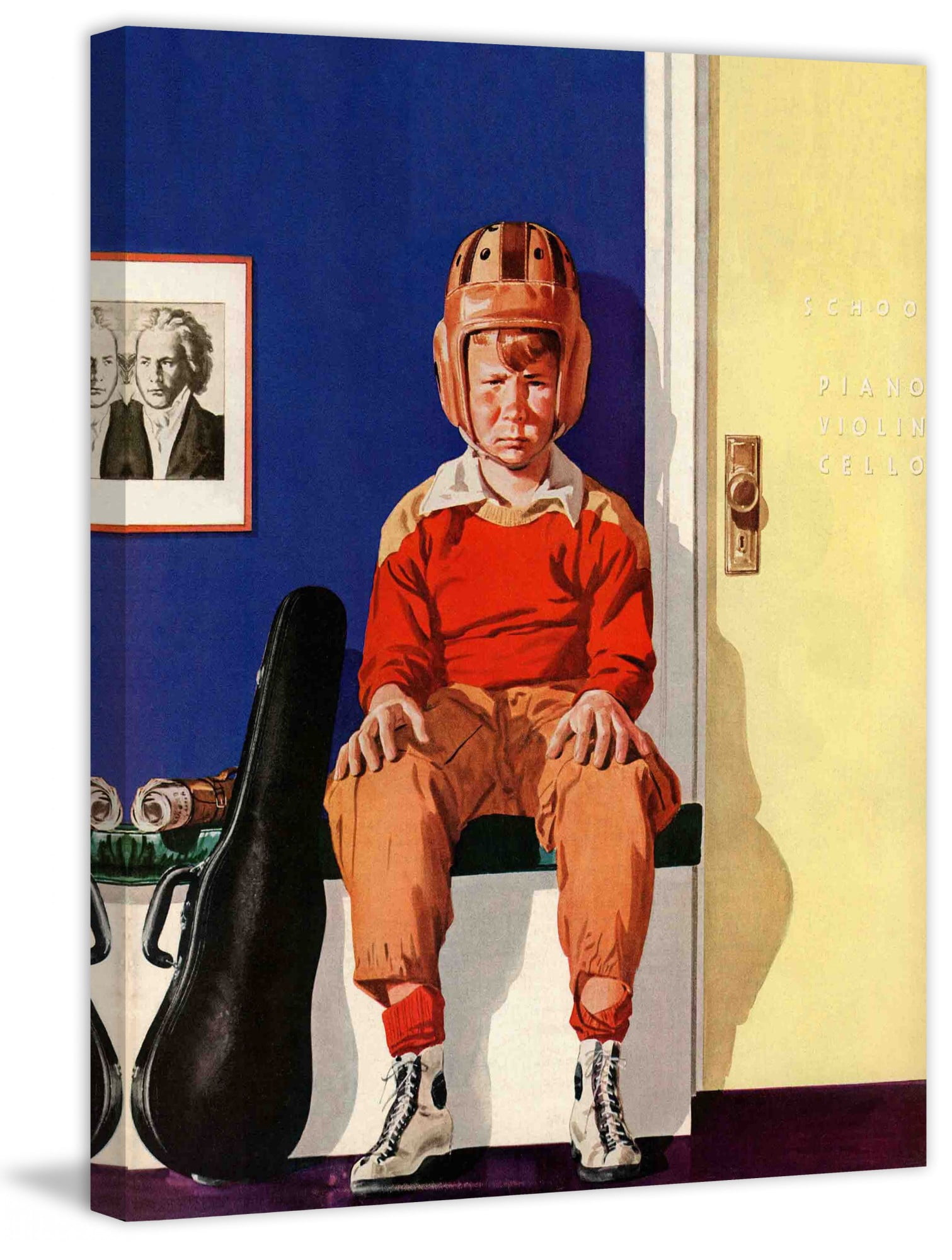 Marmont Hill Musical Sport by Lonie Bee Painting Print on Canvas