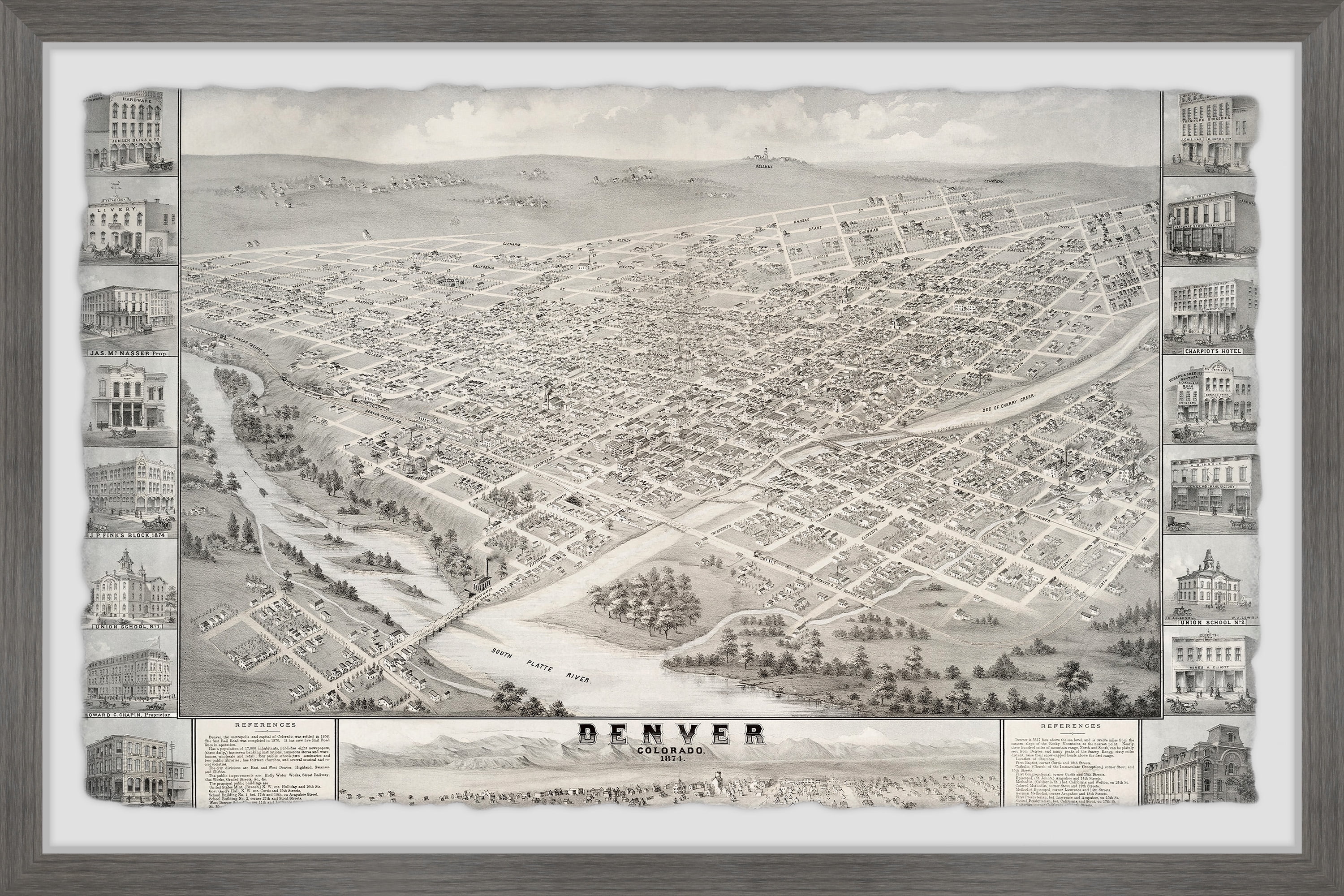 Marmont Hill Must See in Denver Framed Wall Art, 20" x 30"