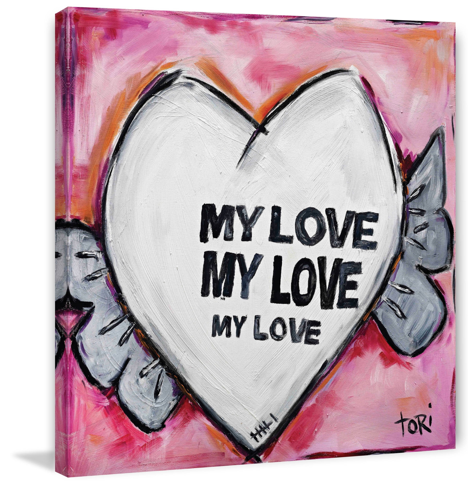 Marmont Hill "My Love" by Tori Campisi Painting Print on Canvas