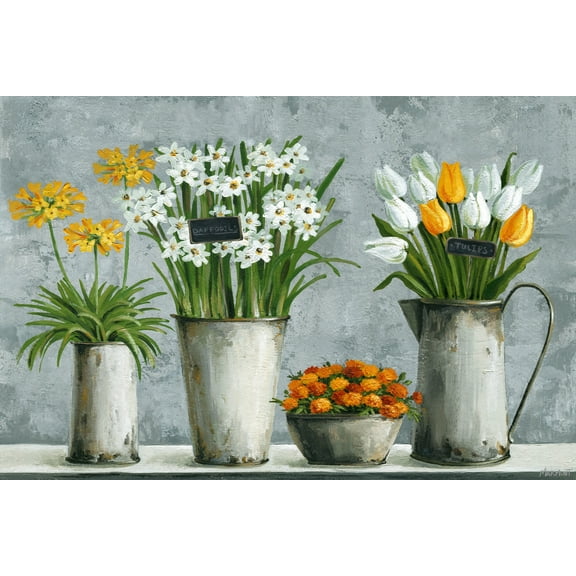 Marmont Hill My Lovely Flowers Canvas Wall Art