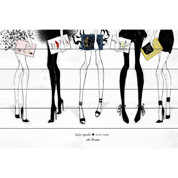 Marmont Hill "NY Fashion" by Loretta So Painting Print on White Wood