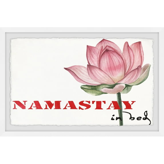 Marmont Hill Namastay in Bed V Framed Wall Art