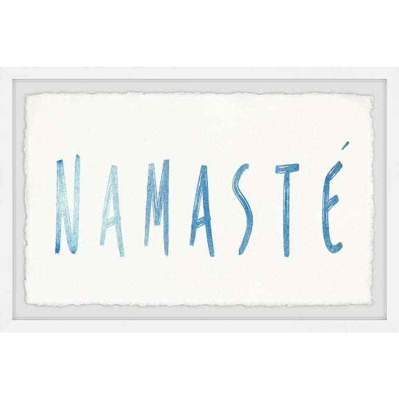 Marmont Hill Namaste Framed Wall Art, 12.00" x 1.50"