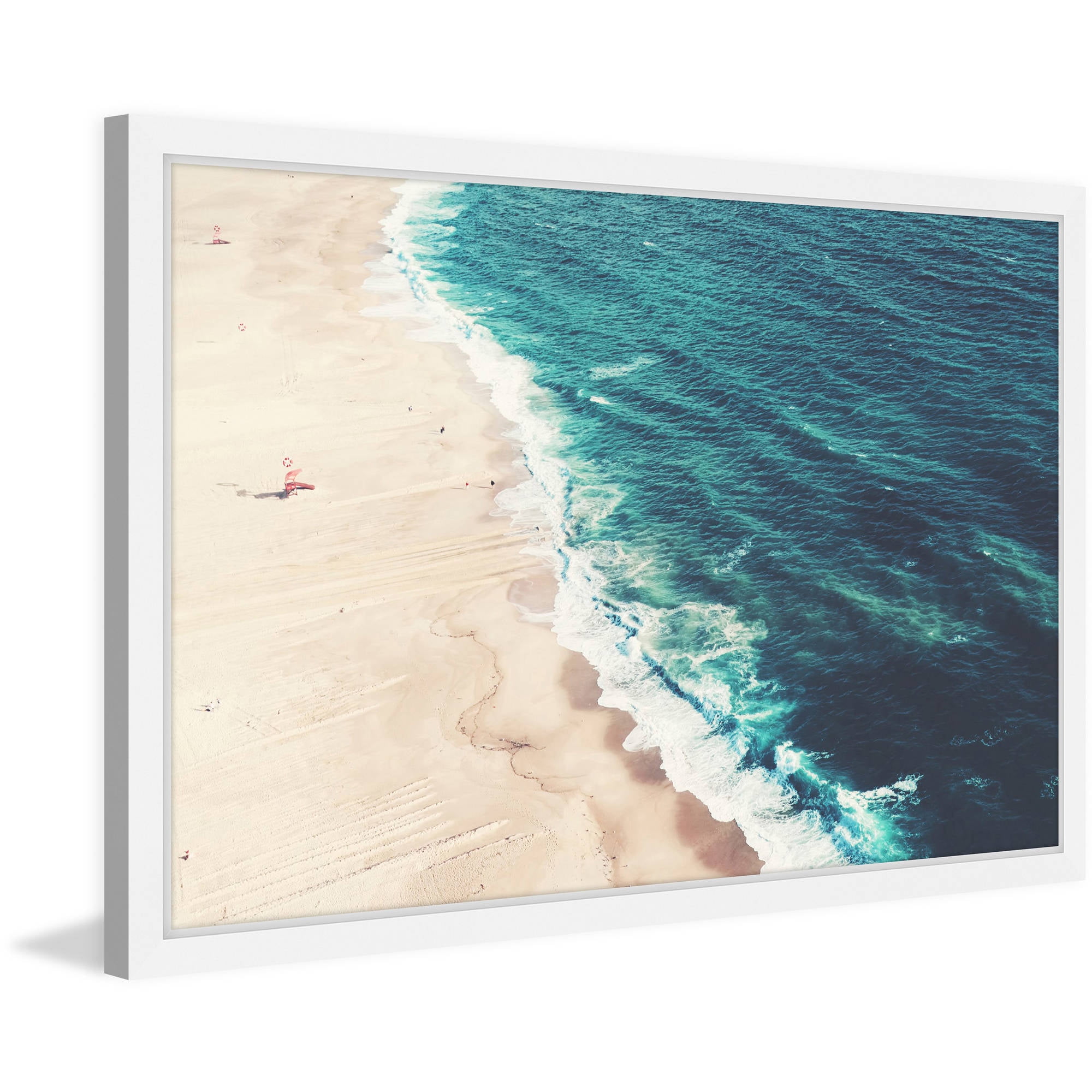 Marmont Hill "Nazare Beach" by Ingrid Beddoes Framed Painting Print