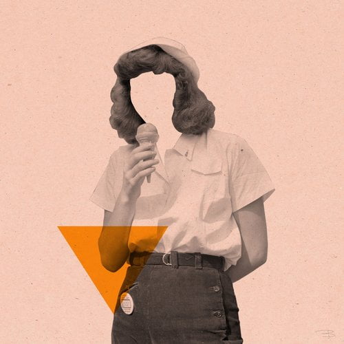 Marmont Hill "No Face Rosa II" by Bengoa Vazquez Painting Print on Wrapped Canvas