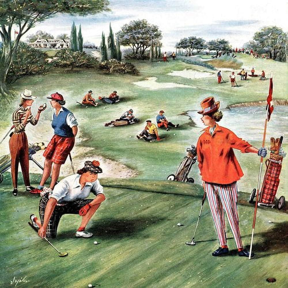 Marmont Hill No Playing Through by Constantin Alajalov Painting Print on Canvas