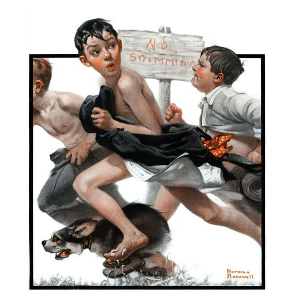 Marmont Hill No Swimming Wall Art