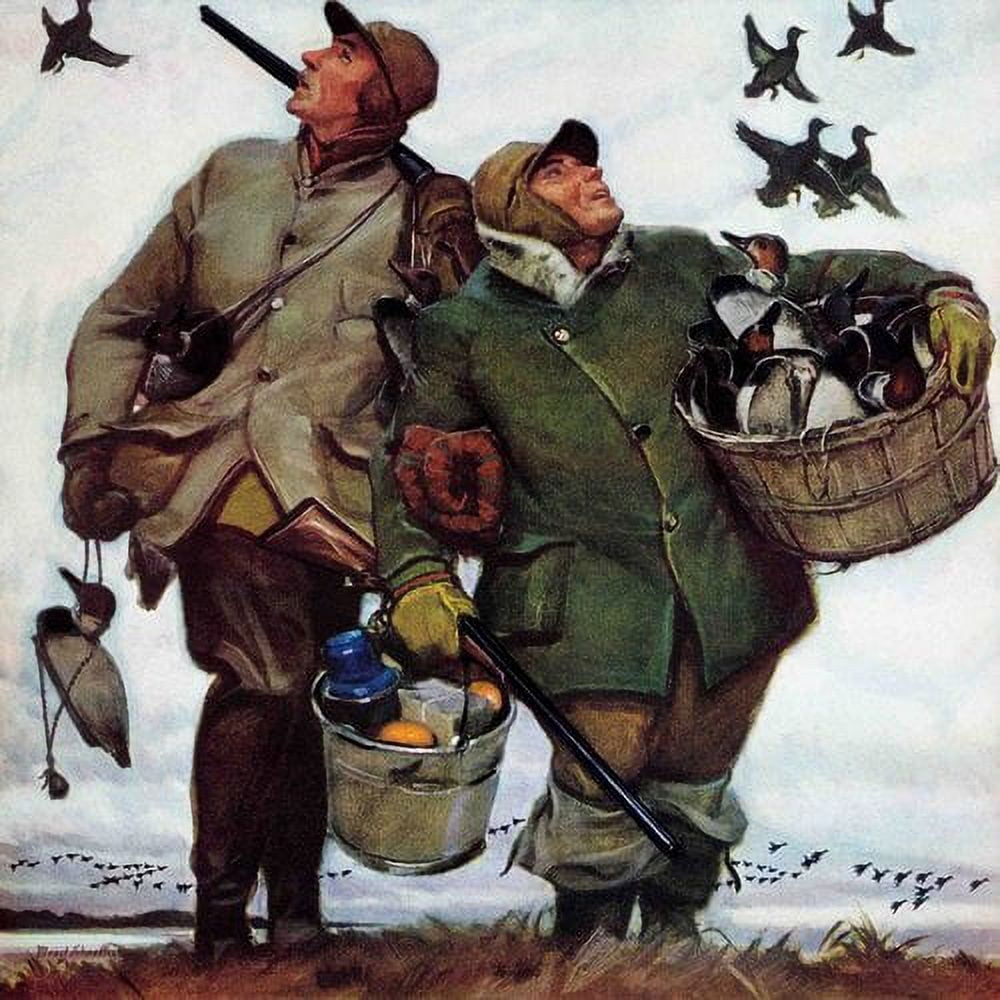 Marmont Hill Nothing but Decoys by Mead Schaeffer Painting Print on Canvas