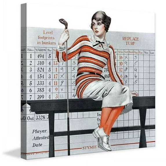 Marmont Hill Novice Golfer by Coles Phillips Painting Print on Canvas