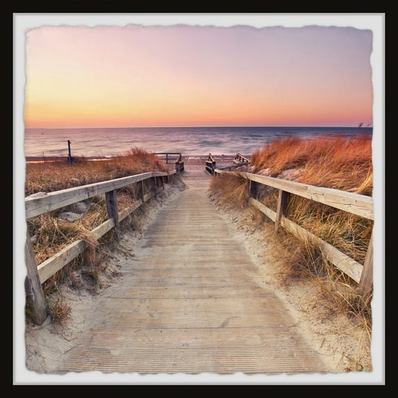 Marmont Hill Ocean's Boulevard Framed Wall Art, 12" x 12"