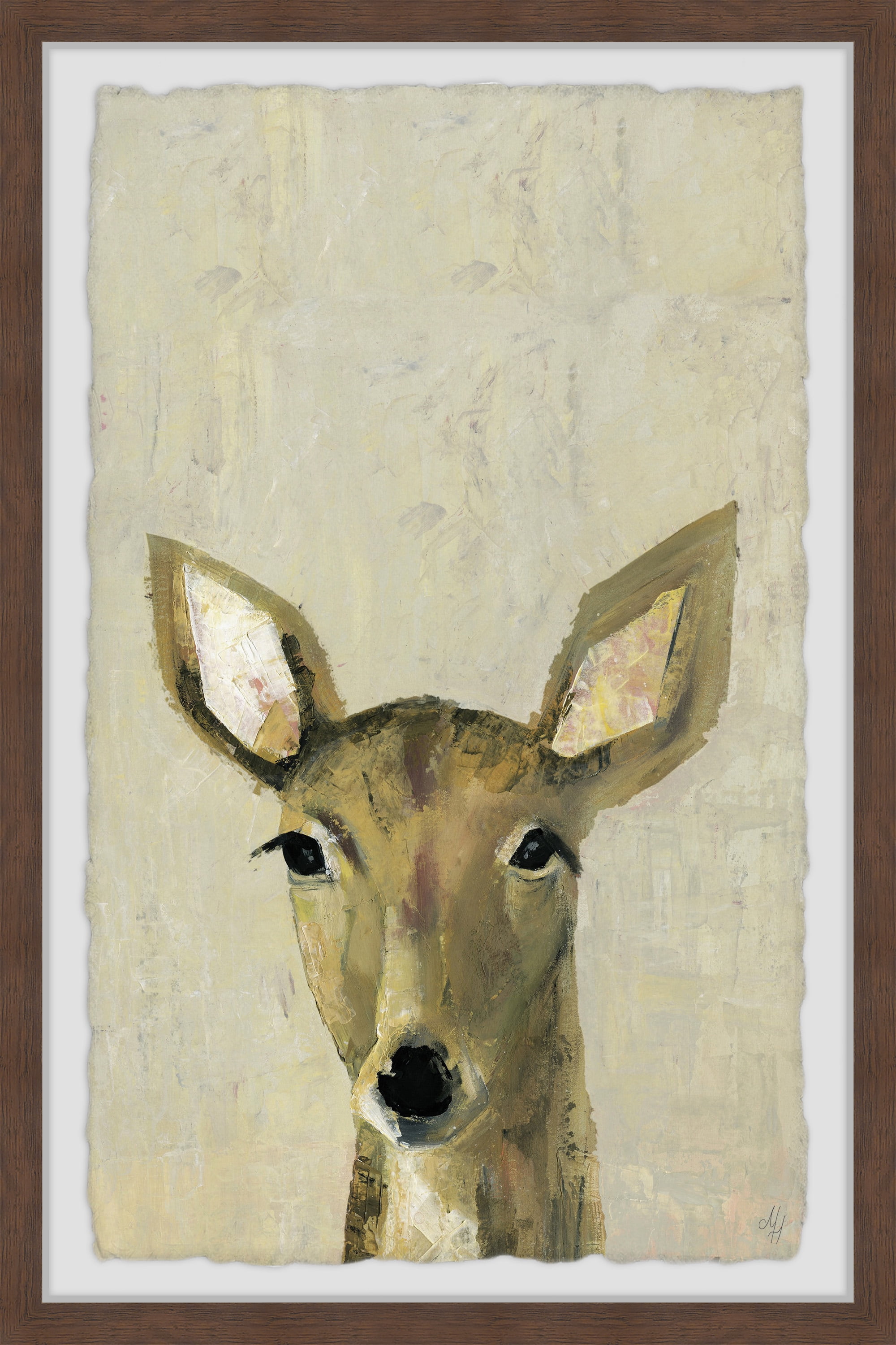 Marmont Hill Oh My Deer Ii Framed Wall Art, 12.00" x 1.50"