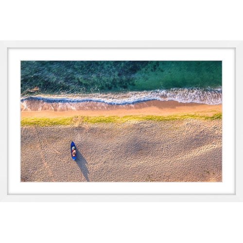 Marmont Hill "One Canoe" Framed Painting Print