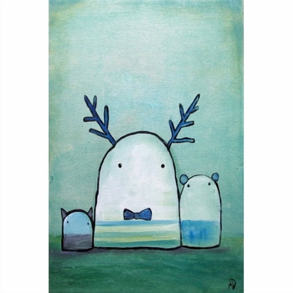 Marmont Hill "Oop Bop and Dawdle" by Andrea Doss Painting Print on Wrapped Canvas