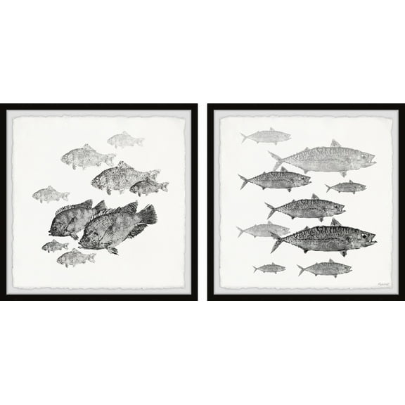 Marmont Hill Opposite Paths Diptych, 1.50" x 24.00"