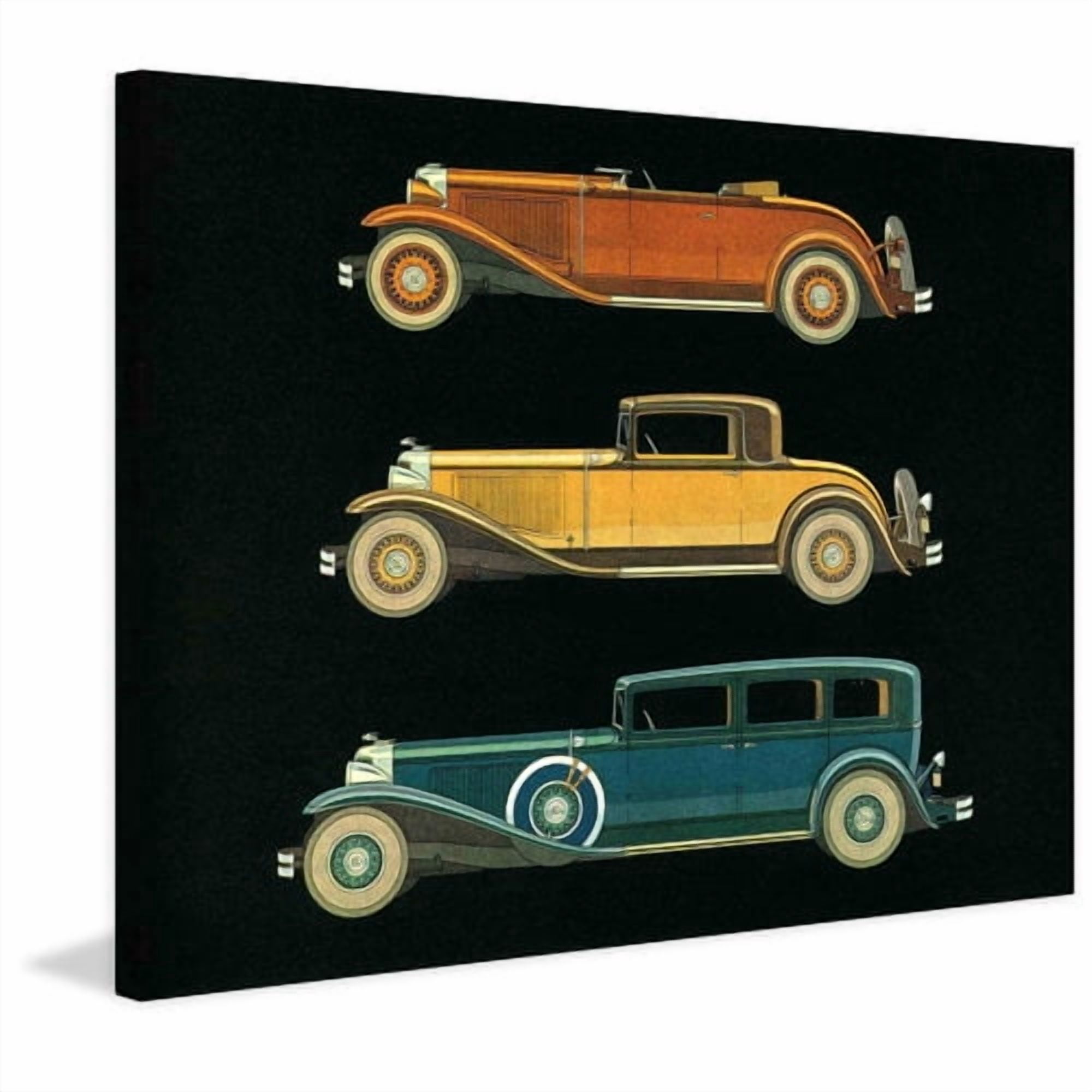 Marmont Hill "Orange, Yellow, and Blue" Painting Print on Canvas