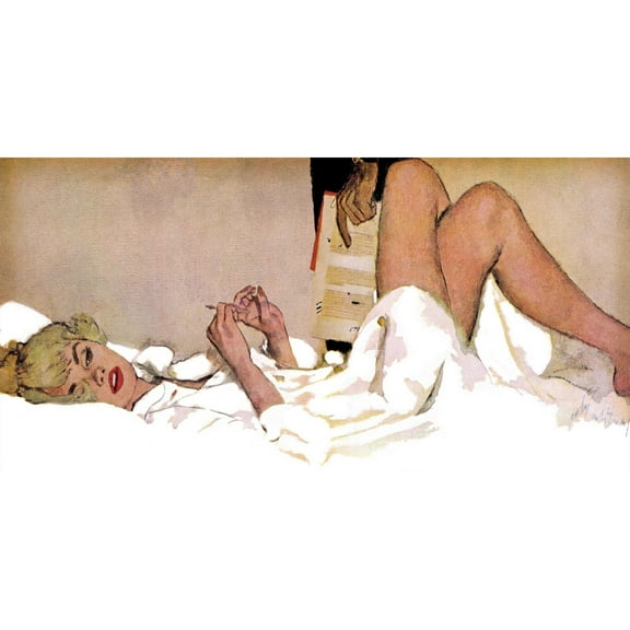 MARMONT HILL - "Organization Wife" by Coby Whitmore Painting Print on Canvas - Multi-Color 24 x 12