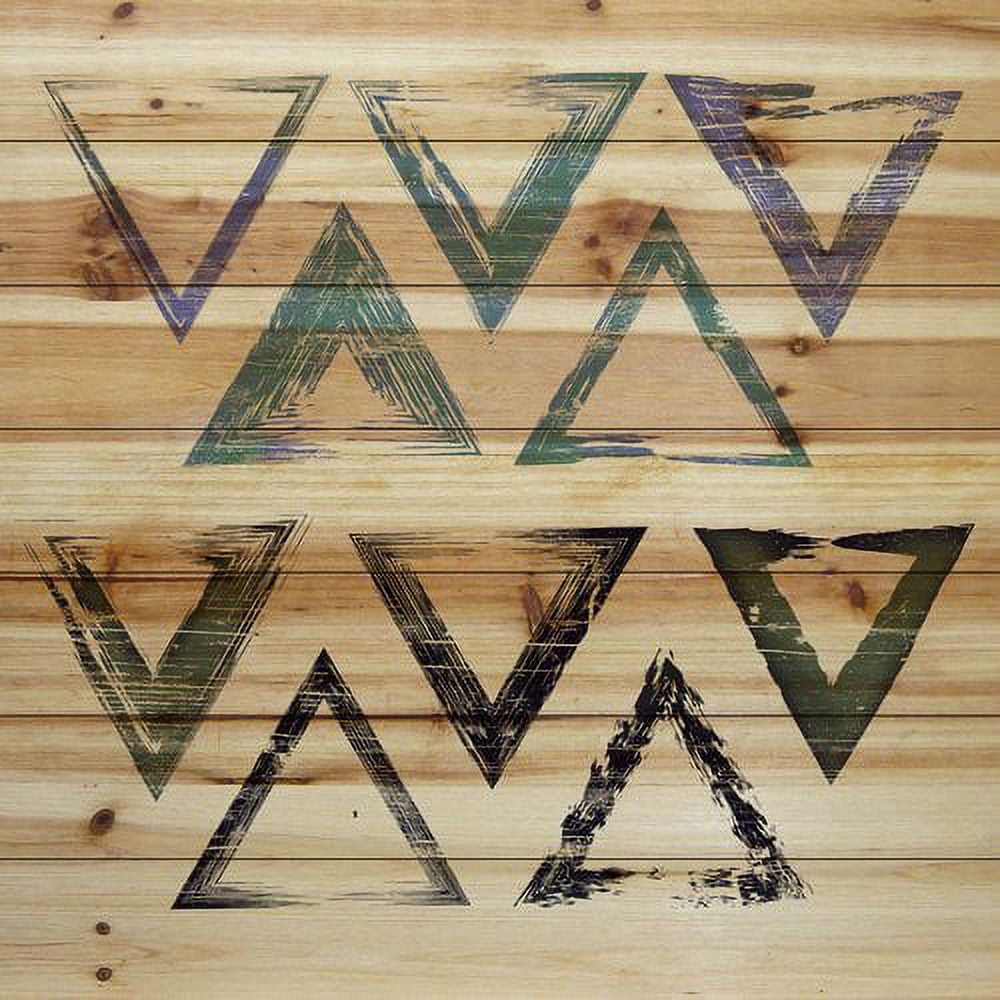Marmont Hill - "Outlines" Painting Art Print on Natural Pine Wood
