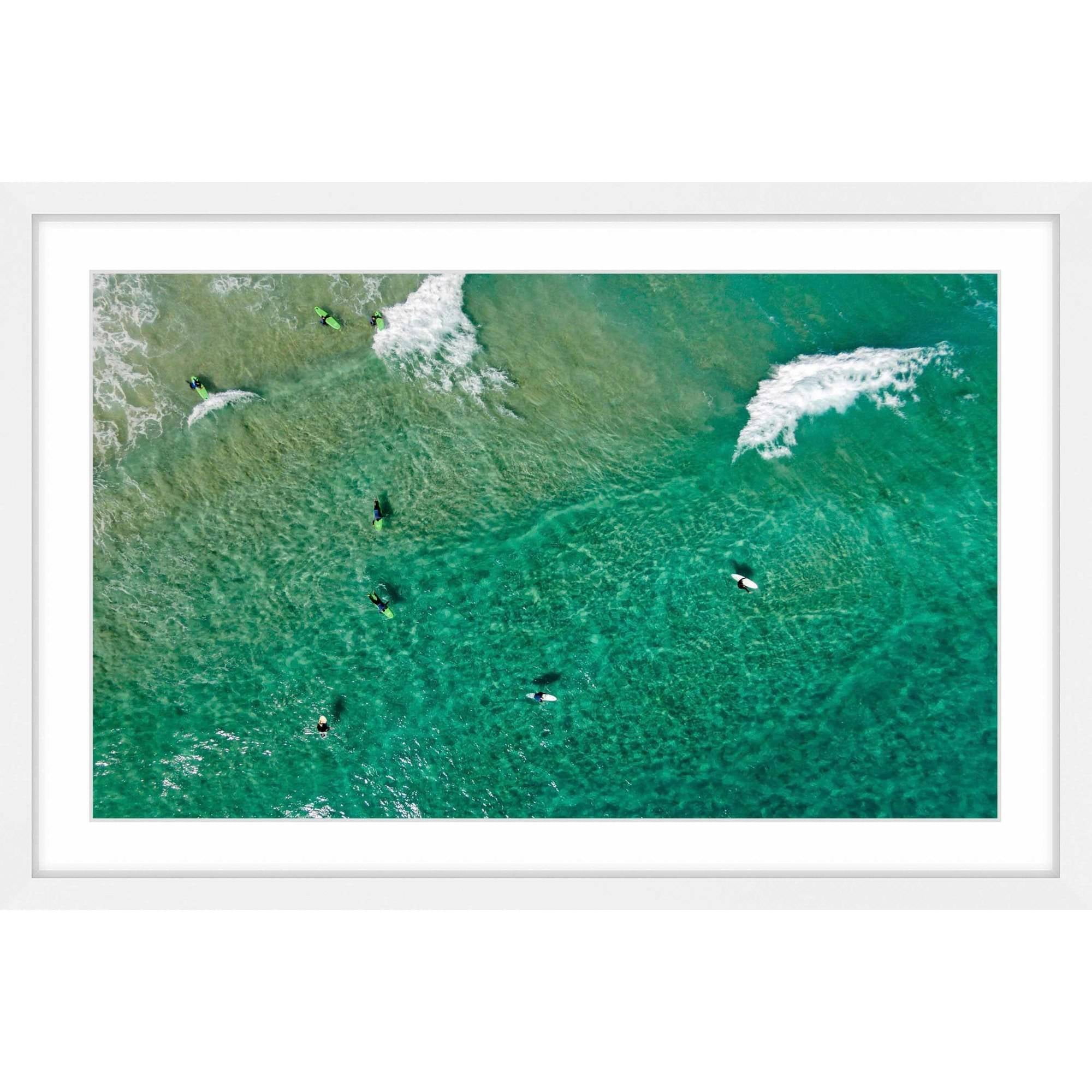 Marmont Hill "Paddling Out" by Karolis Janulis Framed Painting Print