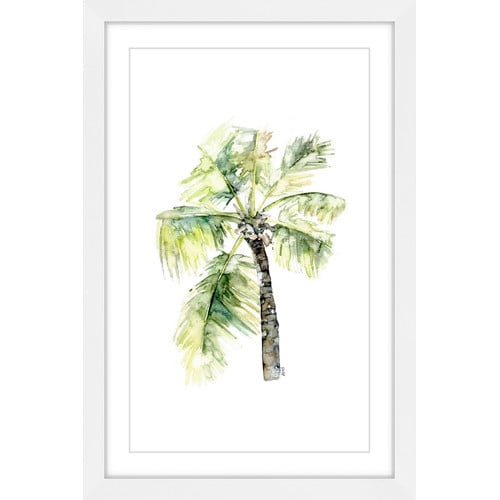 Marmont Hill "Palm Tree 2" by Rachel Byler Framed Painting Print