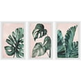 thumbnail image 1 of Marmont Hill Palmera in Pink Triptych, 1 of 6