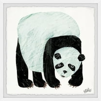 Marmont Hill Panda Bear By Eric Carle Framed Wall Art, 12.00" x 1.50"