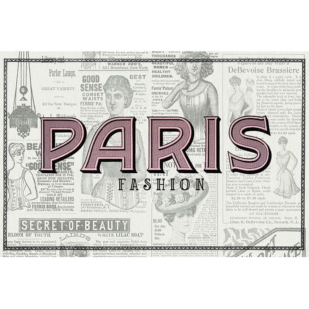 Marmont Hill "Paris Fashion" by Saturday Evening Post Painting Print on Canvas